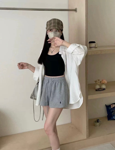 Women Drawstring Summer Shorts